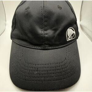 Taco Bell Snapback Cap Hat Bell Logo Crew Uniform Employee Black OSFA